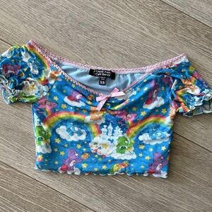 Dolls Kill Vibrant Care Bears Crop XS